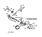 GE GSD4335Z00WW motor-pump mechanism diagram