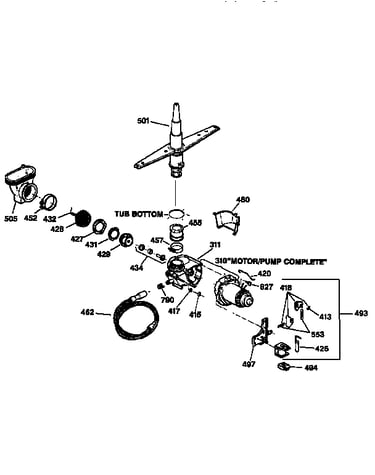 Motor-pump mechanism