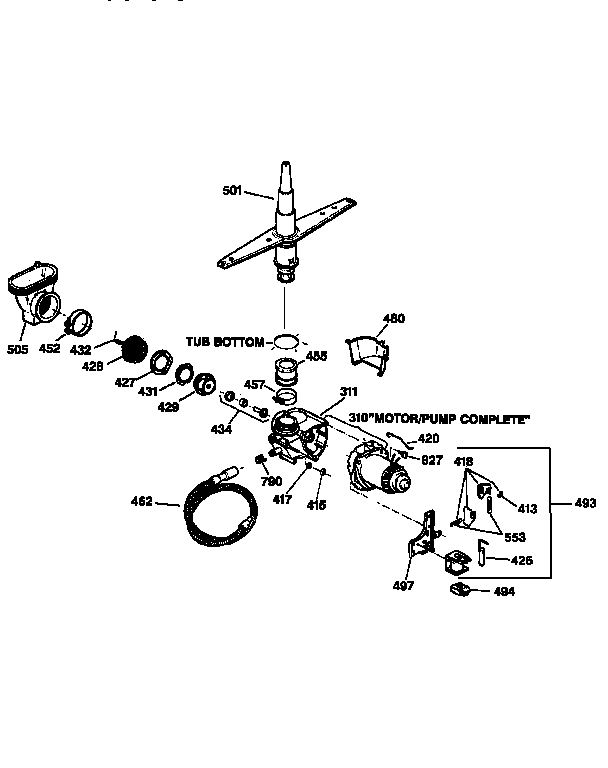 Motor-pump mechanism