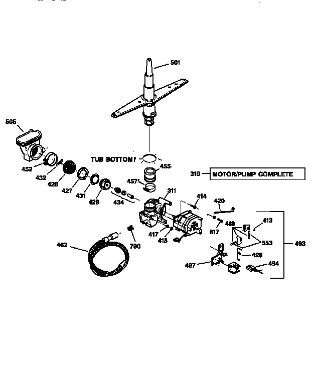 Motor-pump mechanism