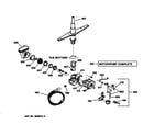 GE GSD3420Z00BB motor-pump mechanism diagram