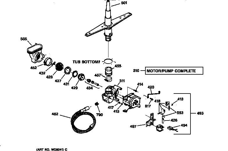 Motor-pump mechanism