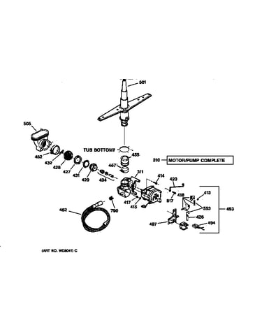 Motor-pump mechanism