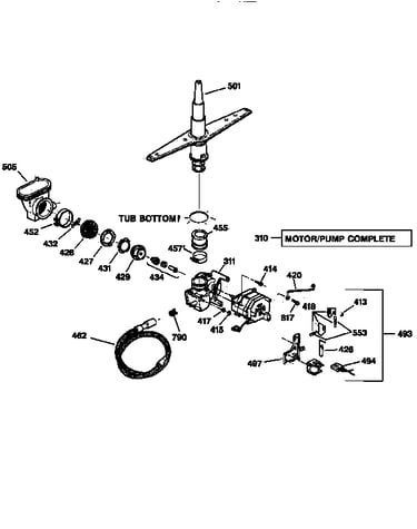 Motor-pump mechanism