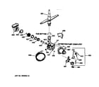 GE GSD2000Z00WH motor-pump mechanism diagram