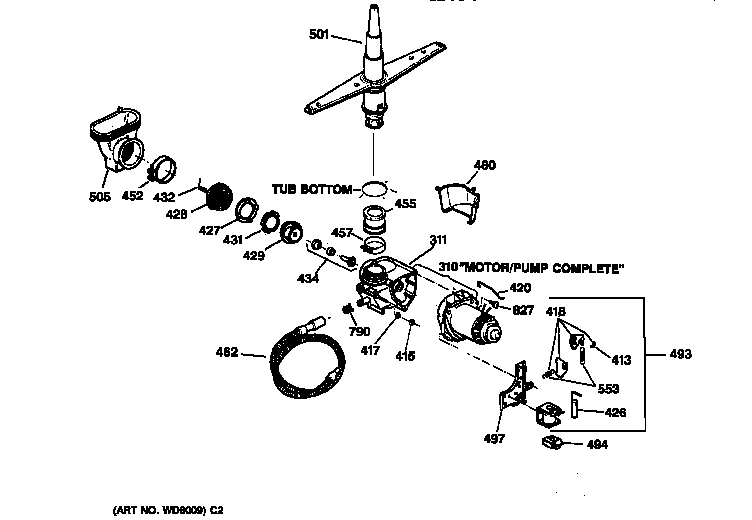 Motor-pump mechanism