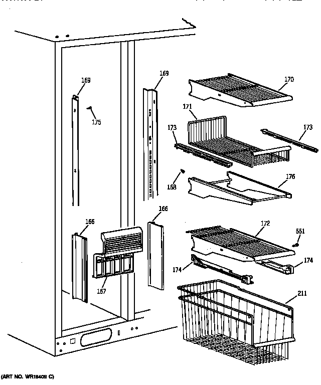 Freezer shelves