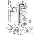 GE TFX30PPZBWW freezer door diagram