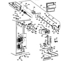 GE TFX30PPZBWW freezer section diagram