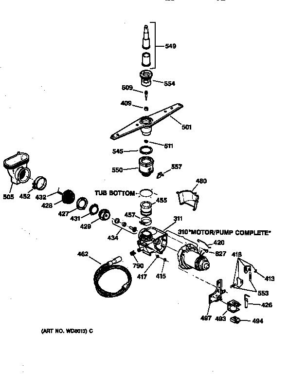 Motor-pump mechanism