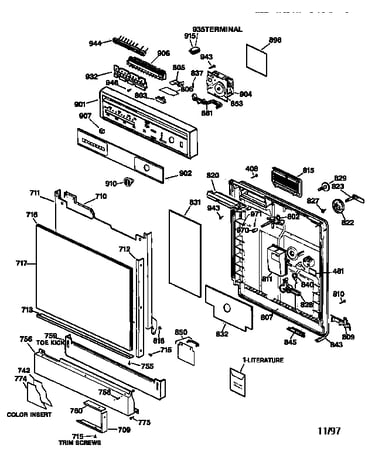 Escutcheon & door assembly