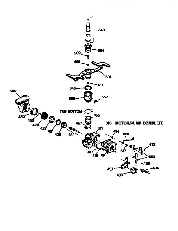 Motor-pump mechanism