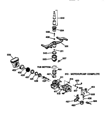 Motor-pump mechanism