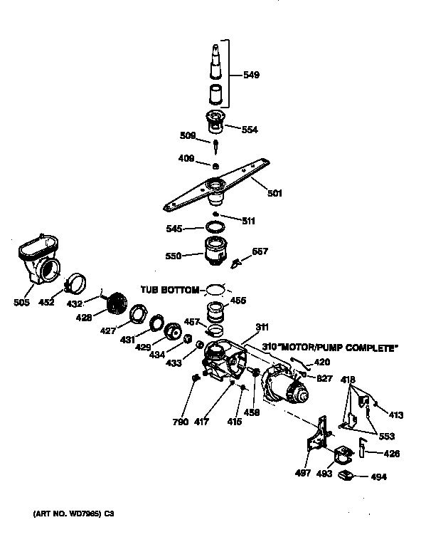 Motor-pump mechanism