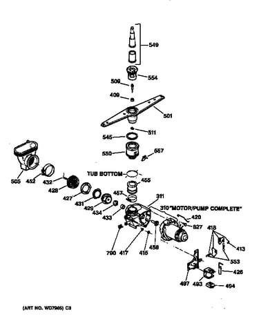 Motor-pump mechanism