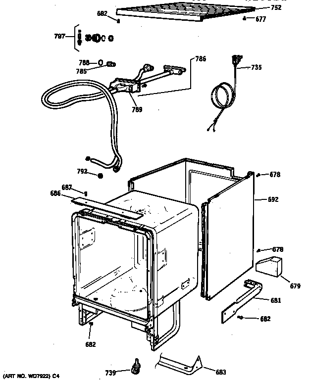 Cabinet & external parts