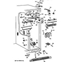 GE TFX30PPZCAA fresh food section diagram