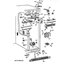 GE TPX24BPZCWW fresh food section diagram