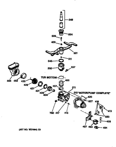 Motor-pump mechanism
