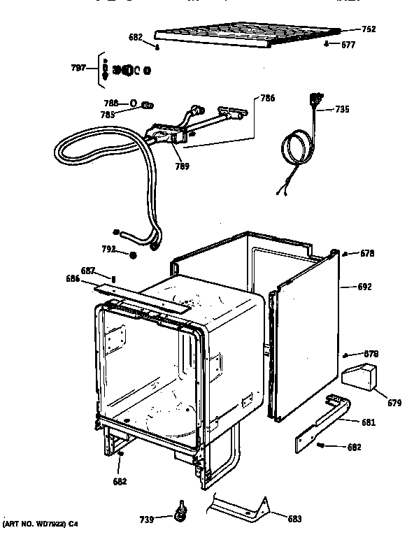 Cabinet & external parts