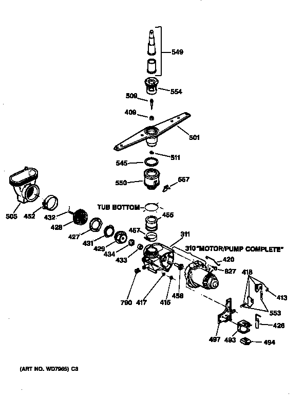 MOTOR-PUMP MECHANISM