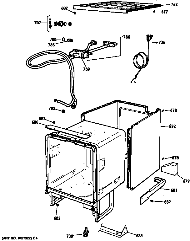 Cabinet & external parts