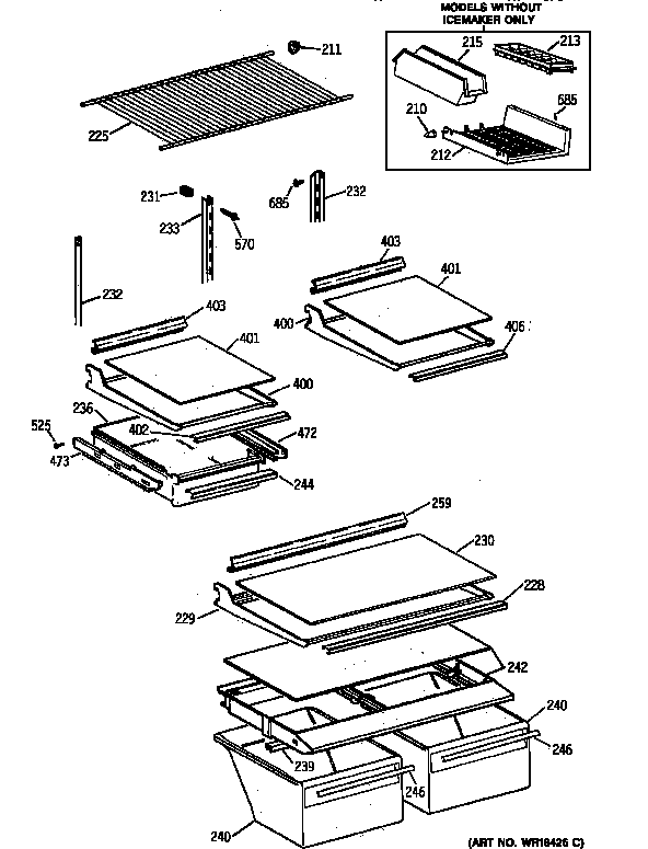 Shelf parts