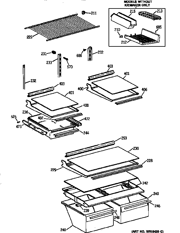 Shelf parts