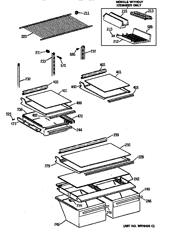 Shelf parts