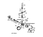 GE GSD900XX03BA motor-pump mechanism diagram