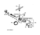 GE GSC720Y07AD motor-pump mechanism diagram