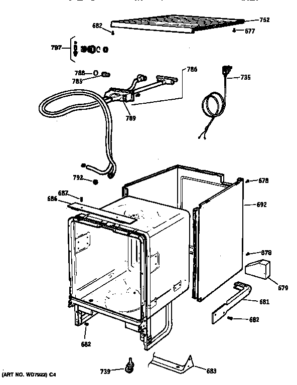 Cabinet & exterior parts
