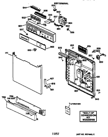 Escutcheon & door assembly