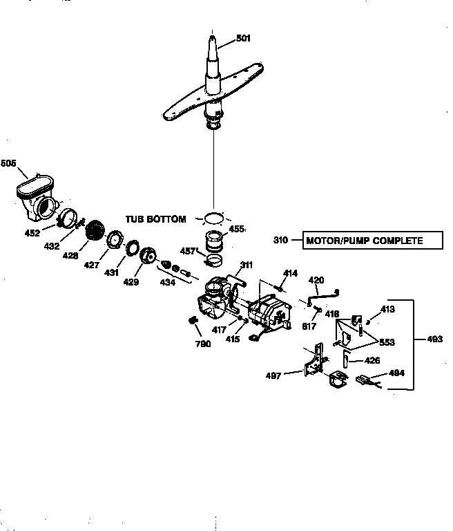 Motor-pump mechanism