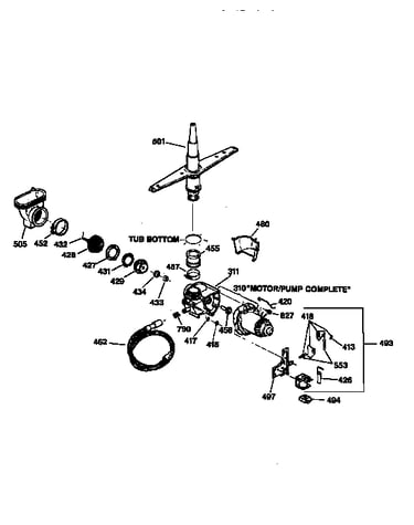 Motor-pump mechanism