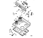 GE JBP26AY2 control panel & cooktop diagram