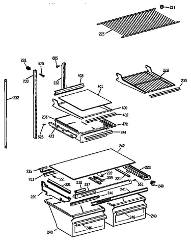 Shelf parts