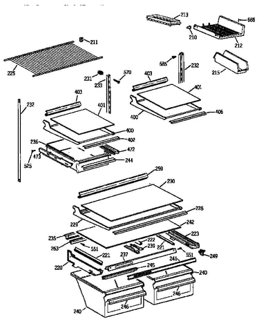 Shelf parts