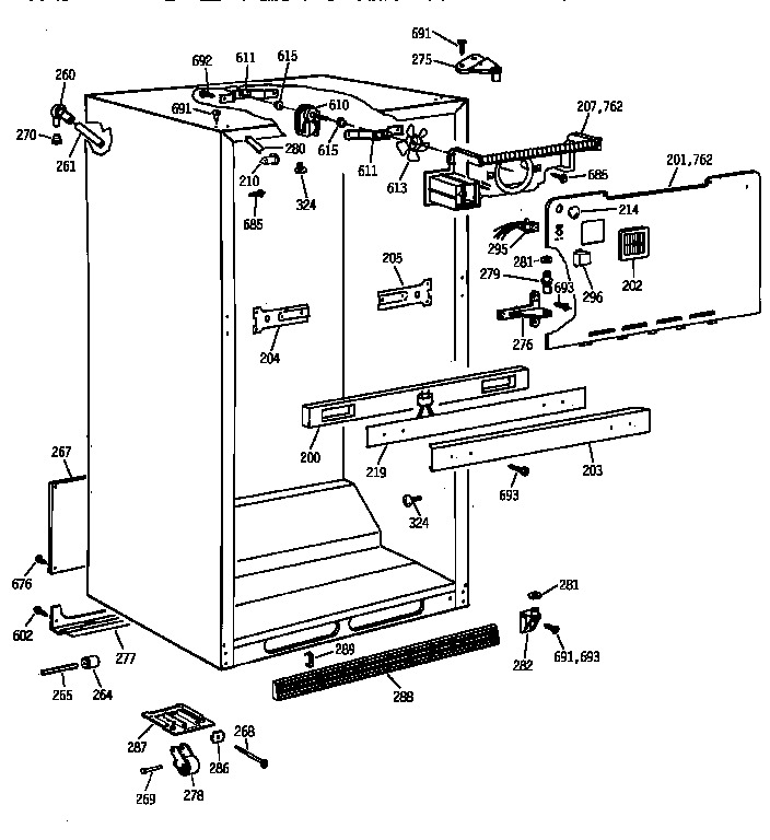 Cabinet parts