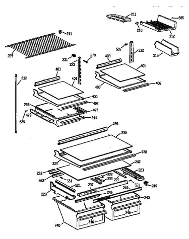 Shelf parts