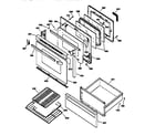 GE JBP78WY2 door & drawer parts diagram