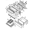 GE JBP79WY2 door & drawer parts diagram