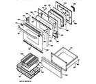 GE JB940WY2 door & drawer parts diagram