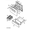 GE JBS07V5 door & drawer parts diagram