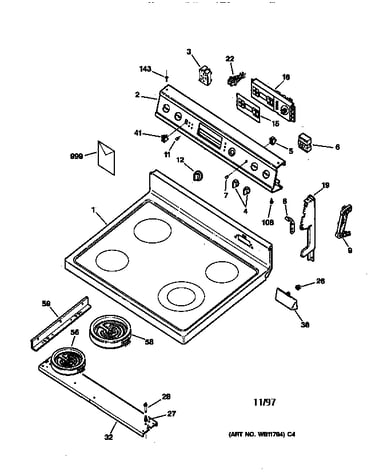 Control panel & cooktop