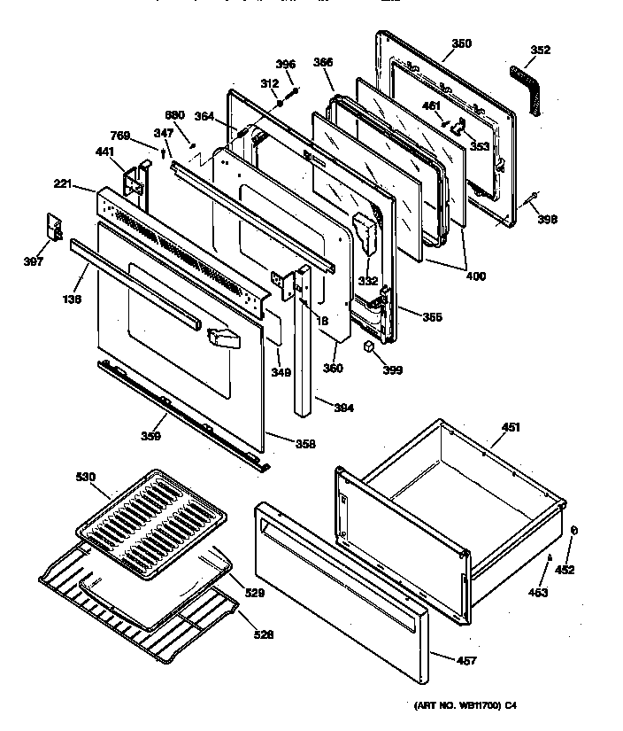 Door & drawer parts