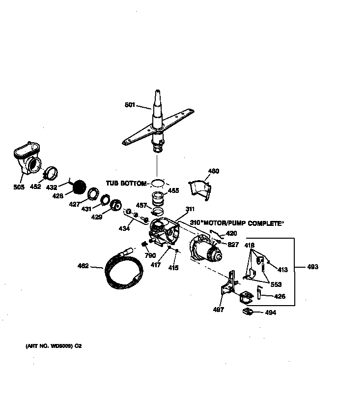 Motor-pump mechanism
