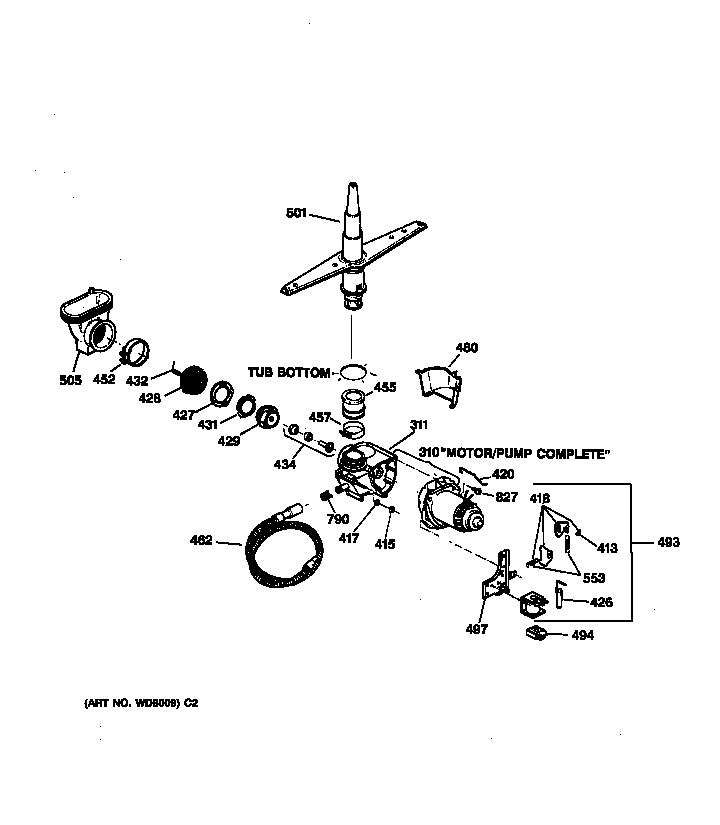 Motor-pump mechanism