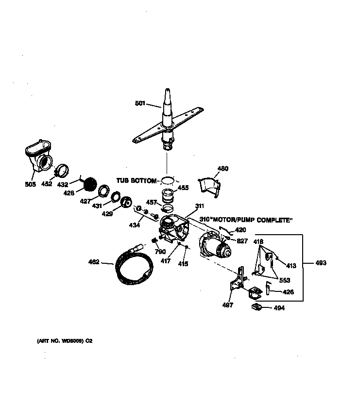 Motor-pump mechanism