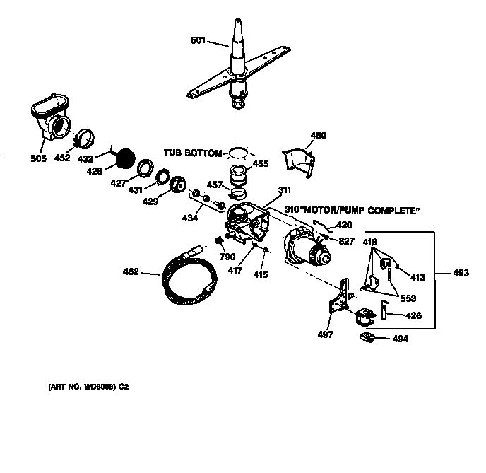 Motor-pump mechanism